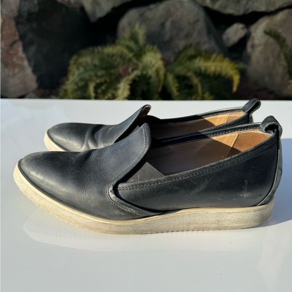 Everlane The Leather Street Shoe Size 7 Black White Made in Italy - Picture 7 of 9